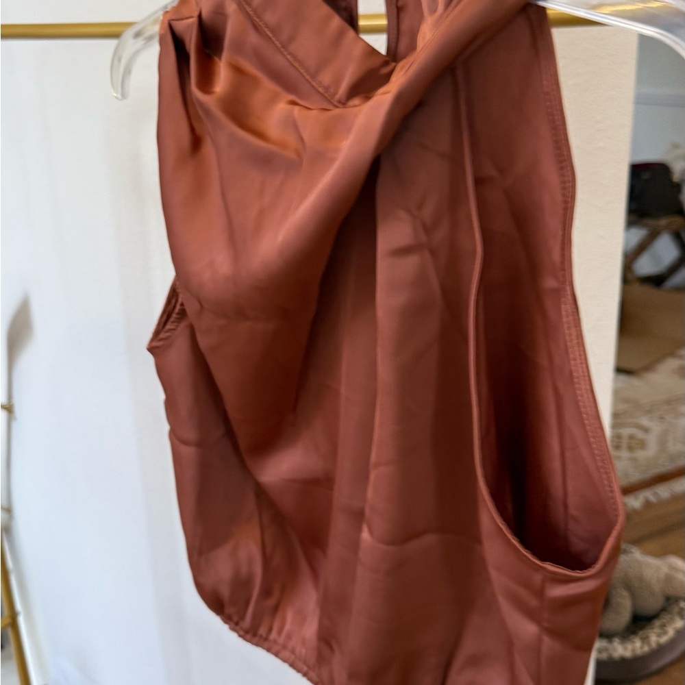 SHEIN Tan Wide Leg Jumpsuit - Picture 4 of 6